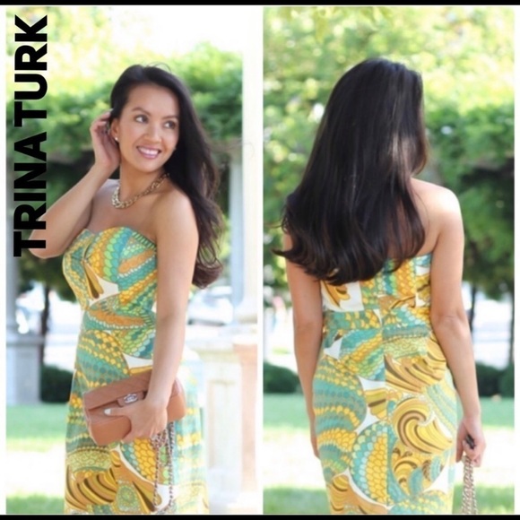 TRINA Turk Strapless Pisces Dress